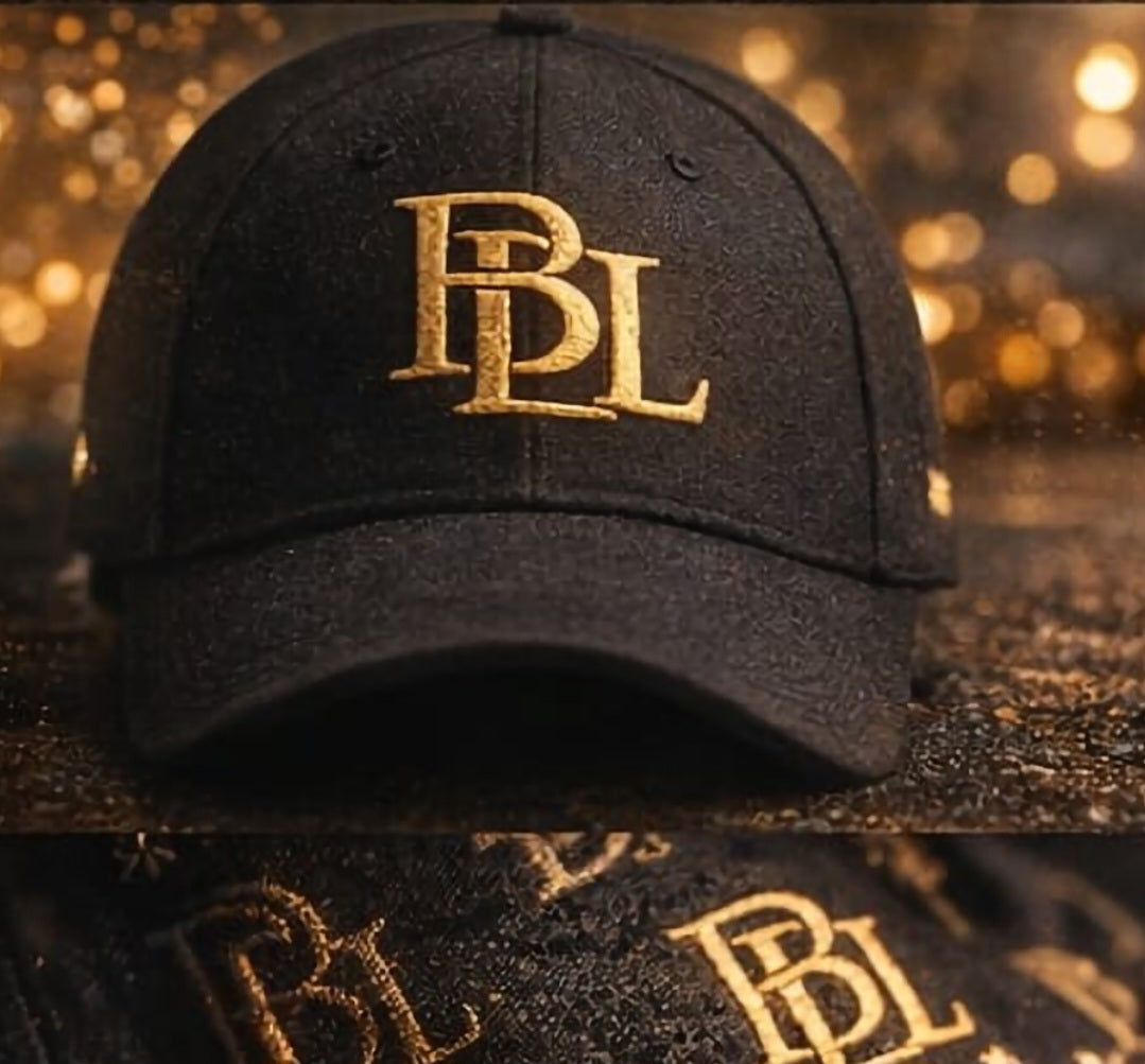 BDL Cap — gold embroidered six-panel cap