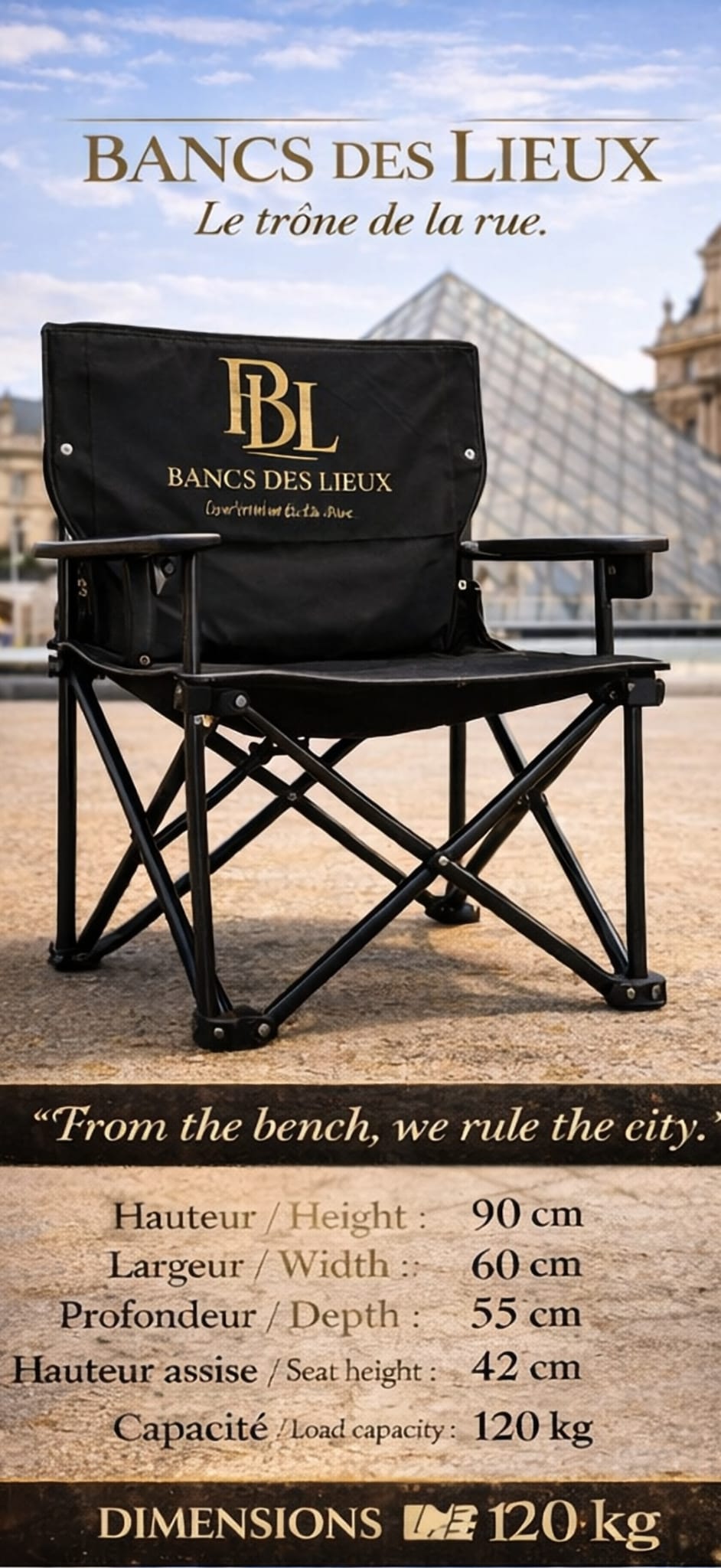 BDL Folding Chair – Paris Edition