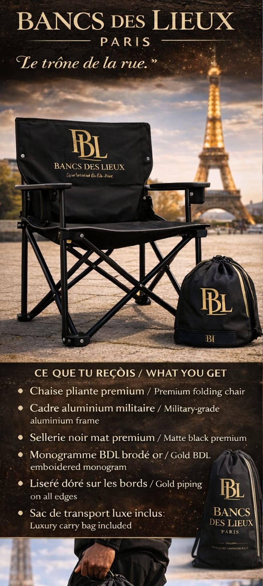 BDL Folding Chair – Paris Edition